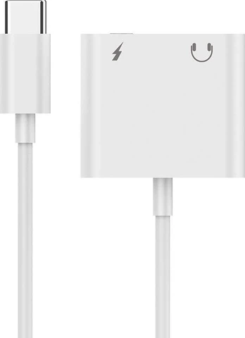 Adapteris audio mini Jack żeński 3.5mm i USB-C męski do USB-CM balta Gembird