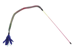 Žaislas ant pagaliuko katėms Record Teaser, mėlynas, 42 cm kaina