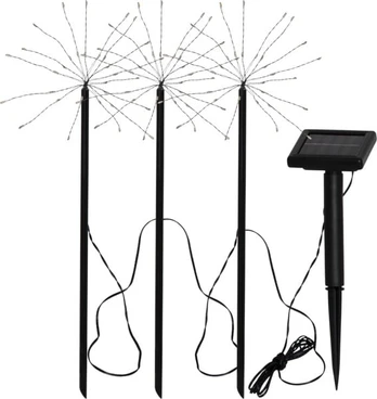 Lauko apšvietimas Star Trading Firework 480-58, juodas