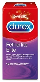 DUREX prezervatyvai ELITE, 12 vnt.