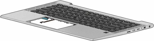Hewlett Packard (HP) TOP COVER W/ KBD CP+PS BL FR M36312-051, Keyboard, French,