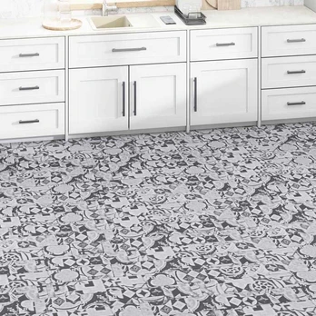 Grindų lentos 36 pcs Pilka 5,02 m² PVC
