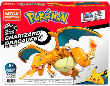 Konstruktorius Charizardas Pokemon GWY77, 222 d.
