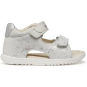 Geox Basutės B Sandal Macchia Gir B254WA 007BC C0626 Balta