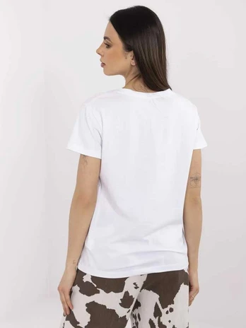 Basic Feel Good T-shirt-CLM-TS-1639.12-balta