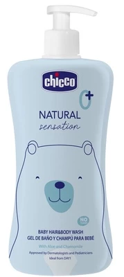 CHICCO Kūdikių plaukų ir kūno prausiklis, 500 ml