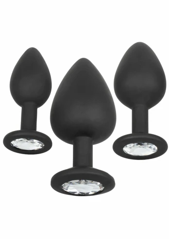 CalExotics Silicone Gem Anal Kit - 3-Piece Graduated Plug Set