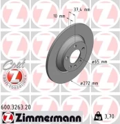 Stabdžių diskas ZIMMERMANN 600.3263.20 kaina