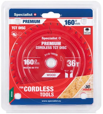 SPECIALIST+ pjovimo diskas Wood 260x60Tx30mm