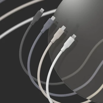 Evelatus USB C į USB C silikoninis kabelis 1,2M 60W / 20V3A šiltai pilkas