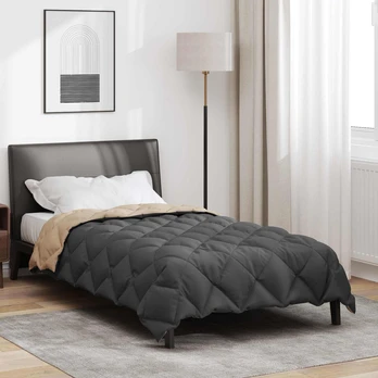 Žiemos antklodė Antracito ir taupe 200 x 135 cm Mikropluoštas