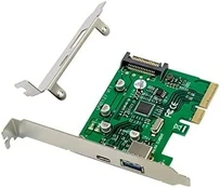 Adapteris USB Conceptronic CONCEPTRONIC PCI Express 2 prievadų kortelė 1xUSBC 1XUSBA USB 3.2