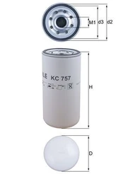 Kuro filtras MAHLE KC757