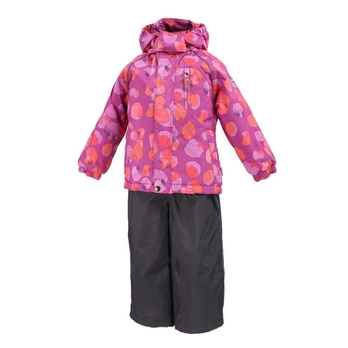 Huppa Komplektas (striukė + kombinezonas), fuchsia pattern/ gray, 92
