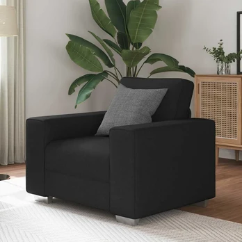 Sofa Kėdė Juoda 59 cm Audinys