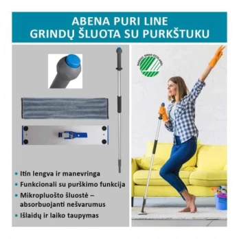 Grindų plovimo šluota, Abena 40cm