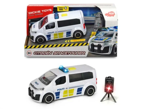 Dickie Toys Simba Dickie Group Simba Dickie SOS Politibil (15 cm) inkl. fotofælde m/lys 1:32