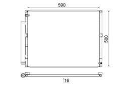MAHLE AC 836 000S Air conditioning condenser kaina