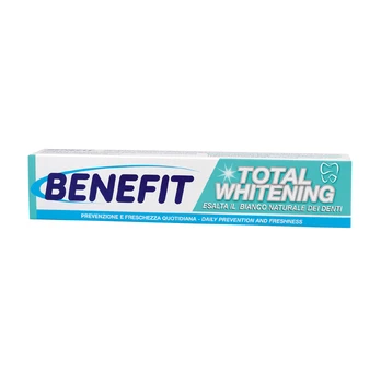 BENEFIT TOTAL WHITENING dantų pasta, 75 ml