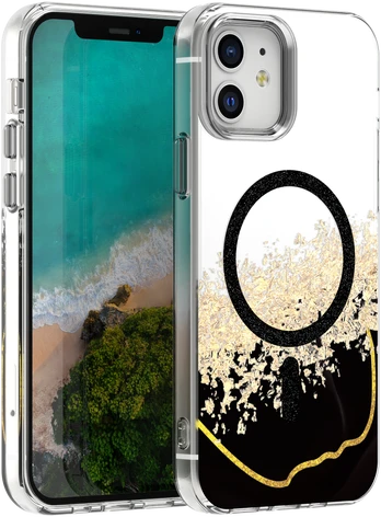 Dėklas Telforceone Epoxy Mag case for iPhone 12 / 12 Pro 6,1' juodas