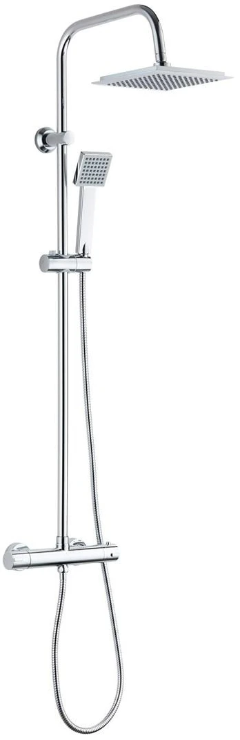 Rain shower with thermostatic mixer