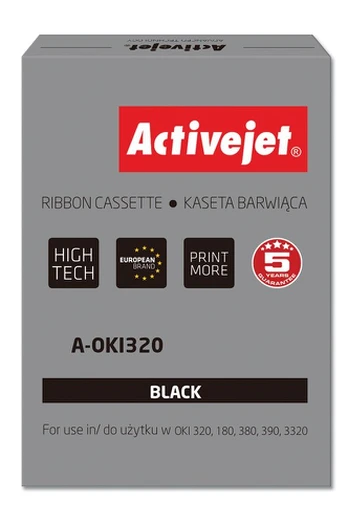 Activejet A-OKI320 Ribbon (replacement OKI 9002303 3000000 characters Supreme black) 100 pieces