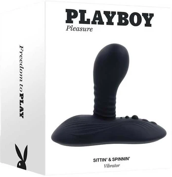 Evolved PLAYBOY VIBRATOR SITTIN & SPINNIN Juodas