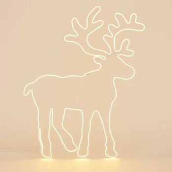 KOOPMAN LED kalėdinė dekoracija, elnias, 100 x 80 cm