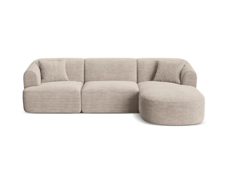Modular Right Corner Sofa, "Campi", 4 Seats, 256x156x70 Made in Europe