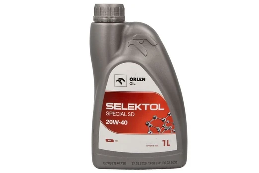 Variklių alyva SELEKTOL (1L) 20W40 ;API SD