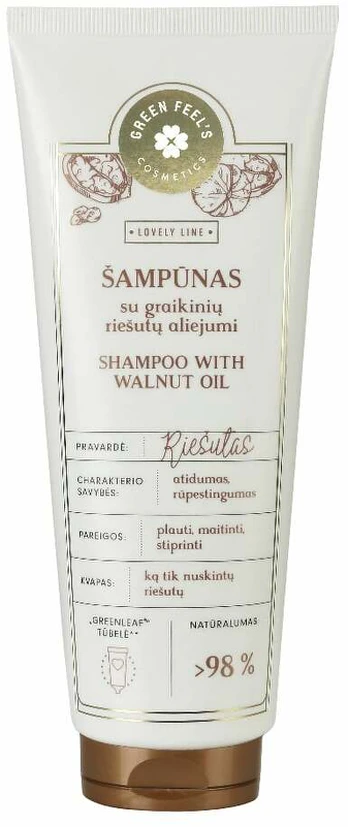 Šampūnas Green Feel's Lovely Line With Walnut Oil, 250 ml