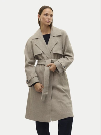 Vero Moda Demisezoninis paltas Pop Miley 10319995 Smėlio Regular Fit