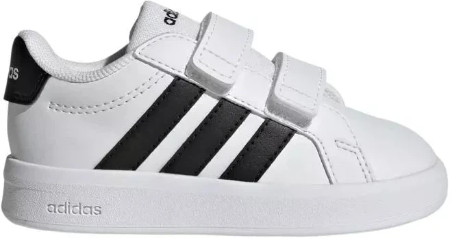Adidas Grand Court 3.0 vaikiški bateliai, balti, HP3534