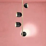 LED lubinis šviestuvas Kupolas, vertikalus, 103 cm, baltas