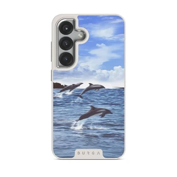 Retro Splash - Samsung Galaxy S25 Case, Elite Light (Magnetic) / Silver