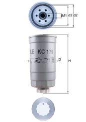 Kuro filtras MAHLE KC179 kaina