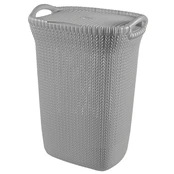 Skalbinių dėžė Curver Knit, 57 l, pilka