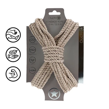 Ouch By Shots Polyester Bondage Rope - 32.8 ft / 10 m - Gold