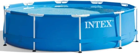 Intex metalinis karkasinis baseinas su siurbliu, 305 x 76 cm, mėlynas