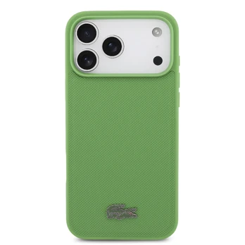 Dėklas Lacoste Iconic Petit Pique MagSafe Case + Wallet for iPhone 17 Pro Max Žalias