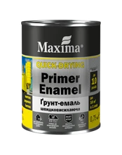 Greitai džiūstantis gruntas - emalė MAXIMA, balta, 0,75 kg