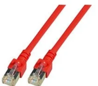 EFB RJ45 Patchkabel SF/UTP, Cat.5e, PVC, CCA, 0.5m, raudona