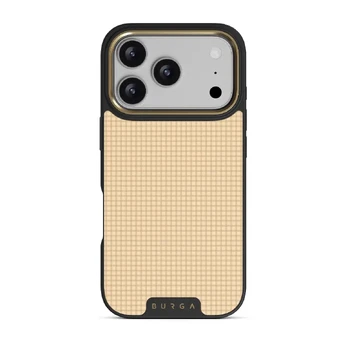 Linen - iPhone 17 Pro Case, Elite Dark (MagSafe) / Gold