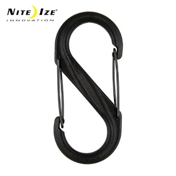 NITE-IZE plastikinis karabinas SBP2 juodas Dydis #2 .