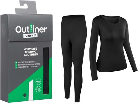 Outliner Termo apģērbs siev.merino vilna m juodas