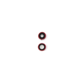 iPhone 11 kameros stikliukas su rėmeliu Red (2pcs) ORG
