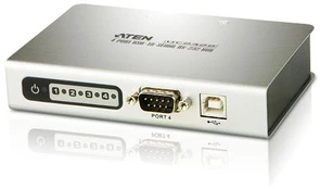 Adapteris USB Aten Brak USB - RS-232 Sidabrinė (UC2324-AT) kaina