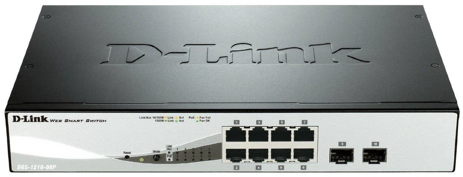 Komutatorius (Switch) D-Link DGS-1210-08P