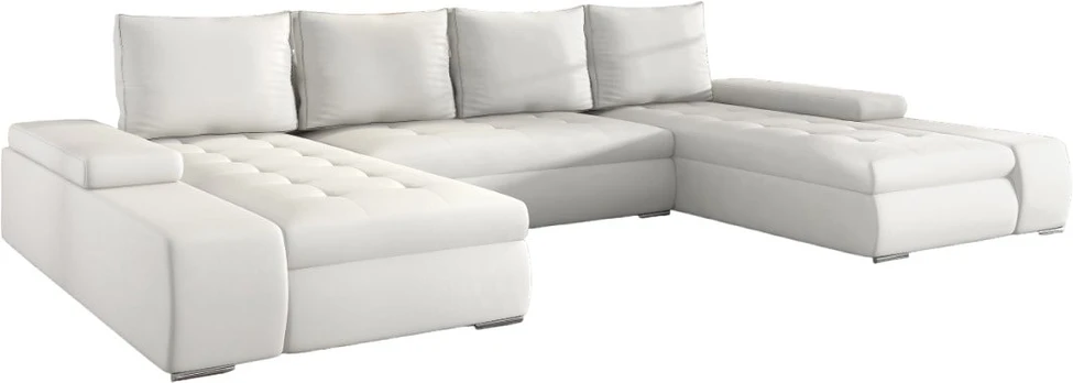 Kampinė sofa Marino Soft 17, balta, 200 x 363 cm x 88 cm