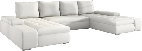 Kampinė sofa Marino Soft 17, balta, 200 x 363 cm x 88 cm kaina